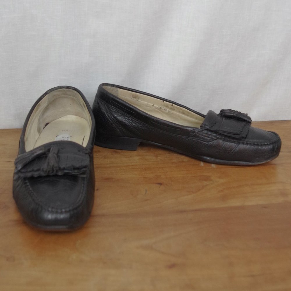 MEN'S Vintage Swiss Made Bally Polk Tassel Kilte Front Loafers Size 9M